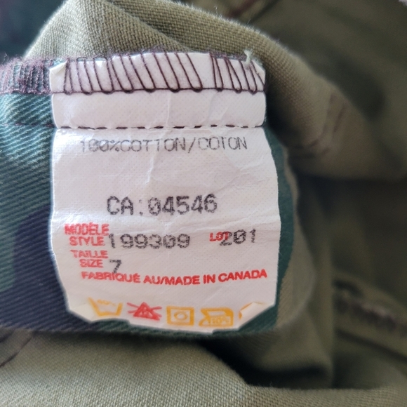 Vintage Camo Print Cargo Denim Maxi Skirt Y2K 90s - Picture 6 of 9